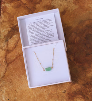 Chrysoprase (May) Birthstone Choker