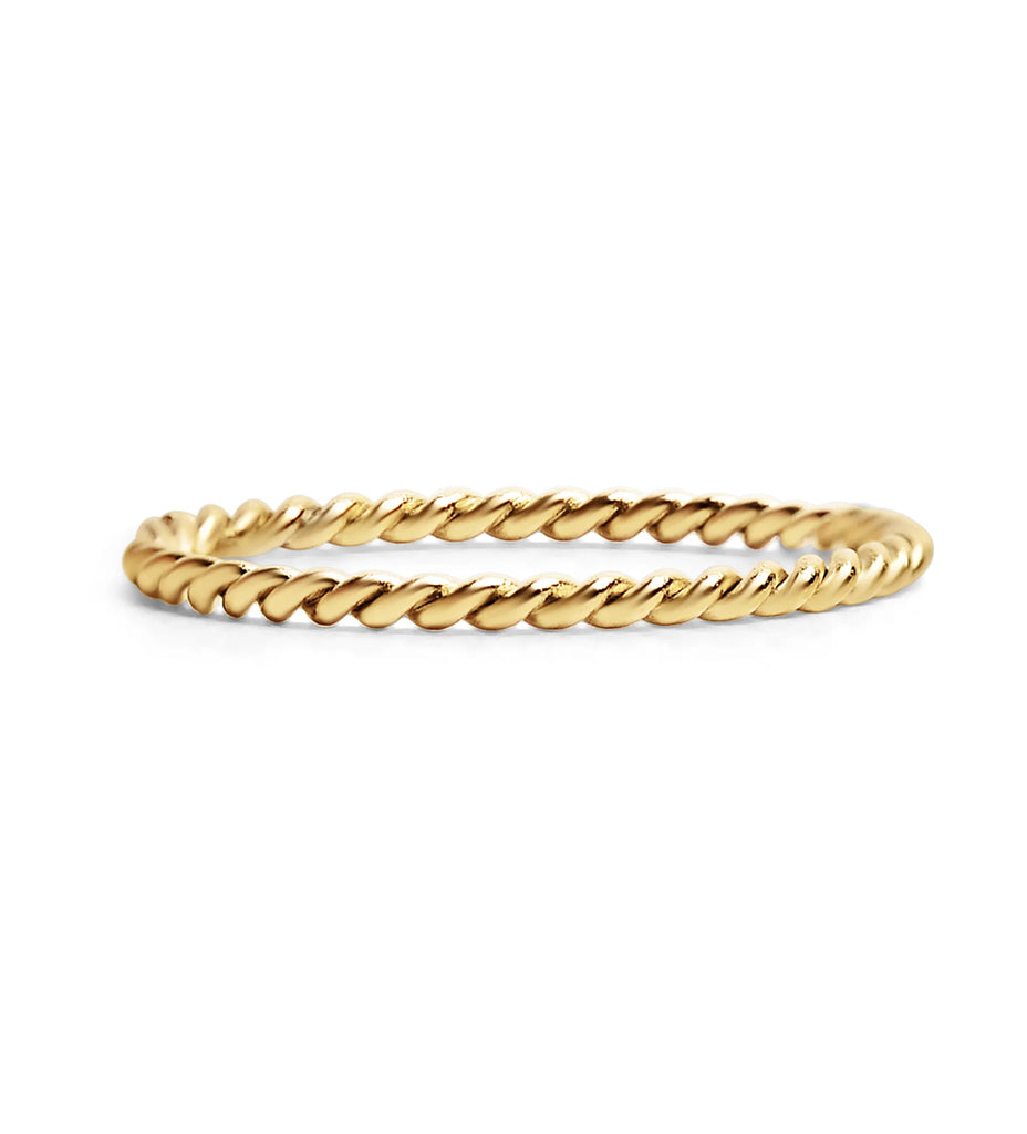 Gold Braided Spacer Ring