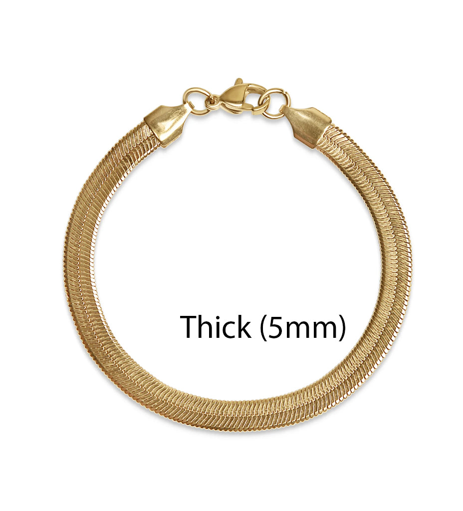 Gold Herringbone bracelet