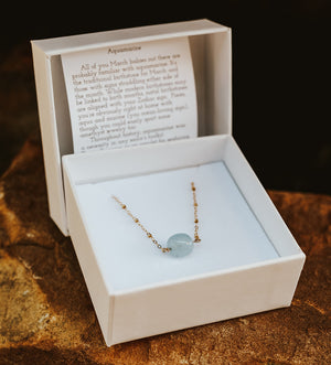 Aquamarine (March) Birthstone Choker