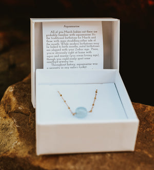 Aquamarine (March) Birthstone Choker