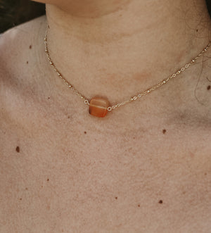 Carnelian (July) Birthstone Choker