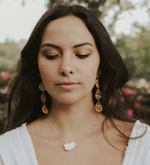 Rainbow Row Earrings - All Gold