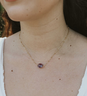 Amethyst (February) Birthstone Choker